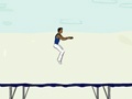 Spill Jumping on a trampoline