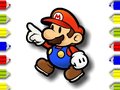Spill Back To School  Mario Coloring