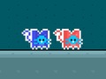 Spill Red and Blue Cats