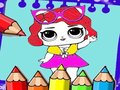 Spill Coloring Dolls Book