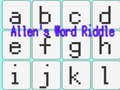Spill Allen's Word Riddle