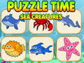 Spill Puzzle Time Sea Creatures