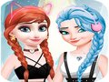 Spill Elsa and Anna Dress Up Makeup 