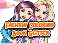 Spill Fashion Coloring Book Glitter