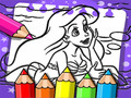 Spill Ariel The Mermaid Coloring Book
