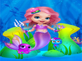 Spill Cute Mermaid Girl Dress Up 