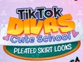 Spill TikTok Divas Cute School Pleated Skirt Looks