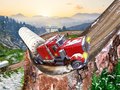 Spill Semi Truck Snow Simulator