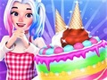 Spill Cute Doll Cooking Cakes