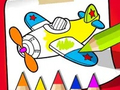 Spill Coloring Book: Cute Plane