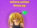 Spill Sakora Anime Dress Up