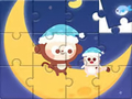 Spill Jigsaw Puzzle: Monkey With Moon