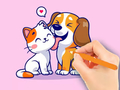 Spill Coloring Book: Dog And Cat