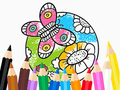 Spill Coloring Book: Butterfly With Flowe