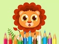 Spill Coloring Book: Baby Lion