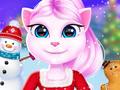 Spill Cat Girl Christmas Decor Game