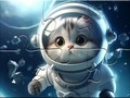 Spill Jigsaw Puzzle: Astronaut-Cat