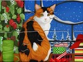 Spill Jigsaw Puzzle: Christmas Cat
