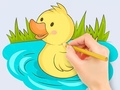 Spill Coloring Book: Baby Duck Swim