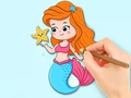 Spill Coloring Book: Beautiful Mermaid Princess