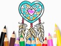 Spill Coloring Book: Heart Dreamcatcher