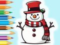 Spill Coloring Book: Snowman Family