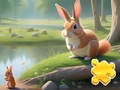 Spill Jigsaw Puzzle: Rabbit And Squirrels