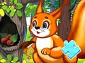 Spill Jigsaw Puzzle: Squirrel Hide Food