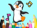 Spill Coloring Book: Dancing Penguin