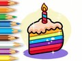 Spill Coloring Book: Birthday Cake