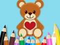Spill Coloring Book: Toy Bear