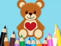 Spill Coloring Book: Toy Bear