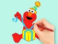 Spill Coloring Book: Elmo Gift