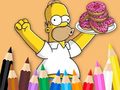 Spill Coloring Book: Simpson Doughnut