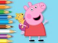 Spill Coloring Book: Peppa With Toy Bear