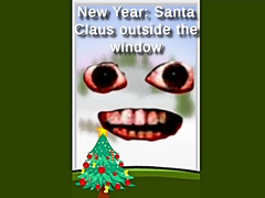 Spill New Year: Santa Claus outside the window