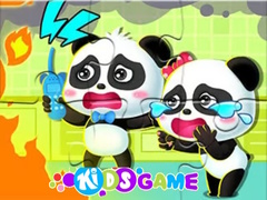 Spill Jigsaw Puzzle: Baby Panda Firework