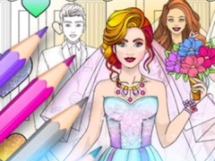 Spill Wedding Coloring Dress Up Game