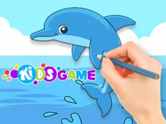 Spill Coloring Book: Cute Dolphin