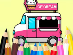 Spill Coloring Book: Ice Cream Car
