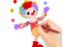 Spill Coloring Book: Funny Clown