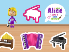 Spill World of Alice Shapes of Musical Instruments
