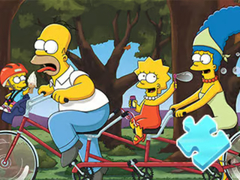 Spill Jigsaw Puzzle: Simpson Family Riding