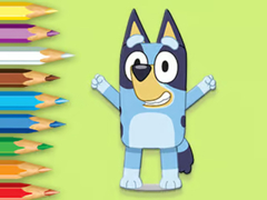 Spill Coloring Book: Happy Bluey