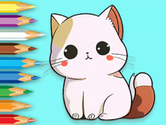 Spill Coloring Book: Cute Kitten