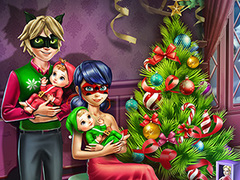 Spill Dotted Girl Family Christmas