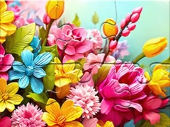 Spill Jigsaw Puzzle Flowers