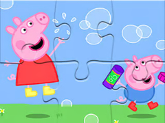 Spill Jigsaw Puzzle: Peppa Pig Blow Bubbles