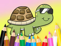 Spill Coloring Book: Sunglasses Turtle