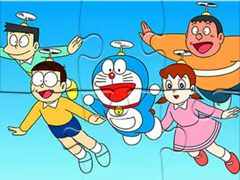 Spill Jigsaw Puzzle: Doraemon Flying
